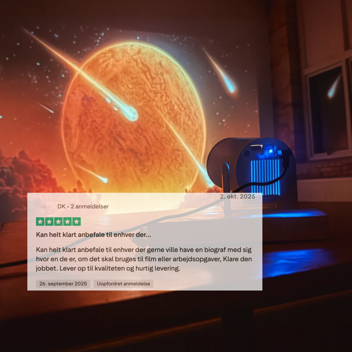HjemIQ Projektor 2.0 – WiFi & Bluetooth
